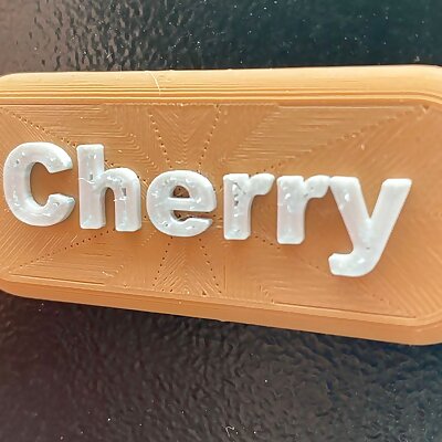 BBQ pellets tag  Cherry