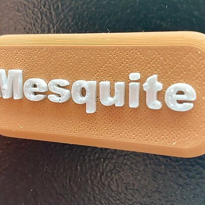 BBQ pellets tag  Mesquite