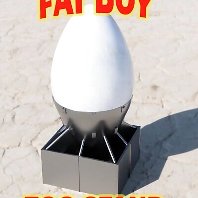 Fat Boy Atomic Bomb Egg Stand