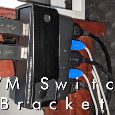 KVM Switch Desk Bracket