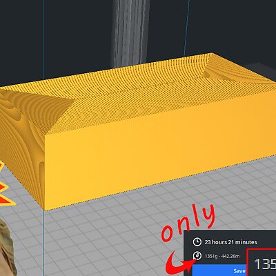 easy printno supports 3d Printable Brick!