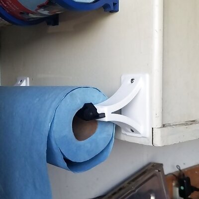 Quick Reload Holder for Toilet PaperPaper Towel Remixed  Screw Attachment