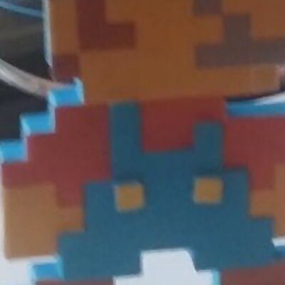 Mario 8 Bit Embossed Details