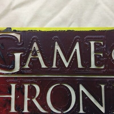 Game of Thrones logo stencil