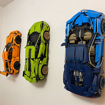 Lego Technic SupercarSeries Wall Mounts Porsche Bugatti Lamborghini