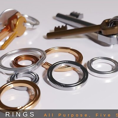 Keyring Sizes 1228 mm All Purpose Split Key Ring