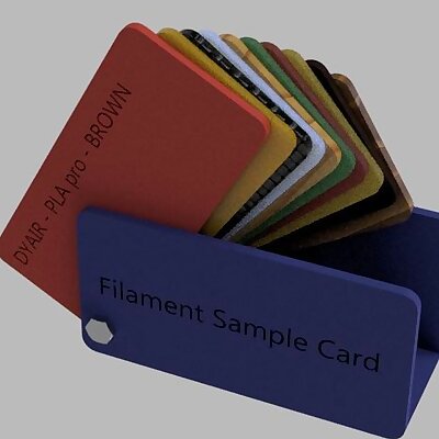 Filament Sample Card Holder