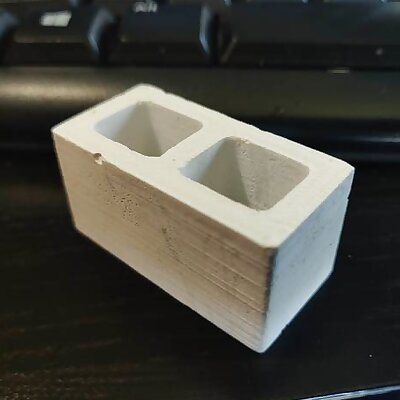 110 Scale Miniature Cinderblock Mold