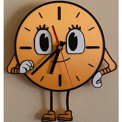 Miss Minutes  thin clock