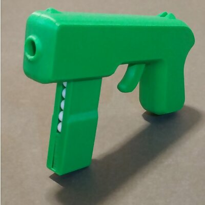 Tiny Toy Blaster V2 6mm Airsoft Toy Gun No Glue No Fasteners Just Rubber Bands and Prints