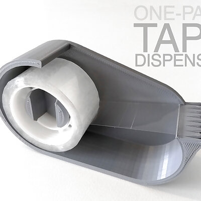 Onepart Tape Dispenser for 25mminnerdiameter tape