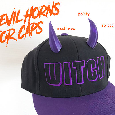 Devil horns for SnapBack cap