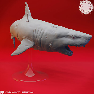 Great Wight Shark Undead  Tabletop Miniature