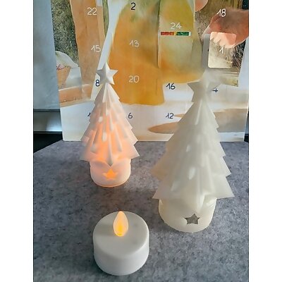 Christmas tree LED candle cover decoration