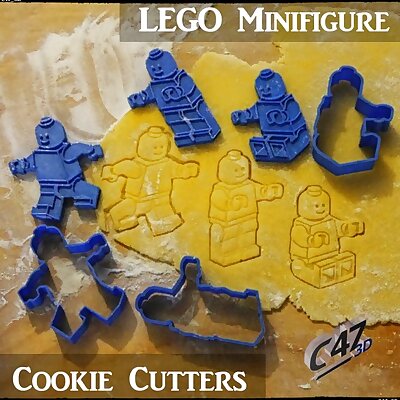 Lego Minifigure Cookie Cutters Set