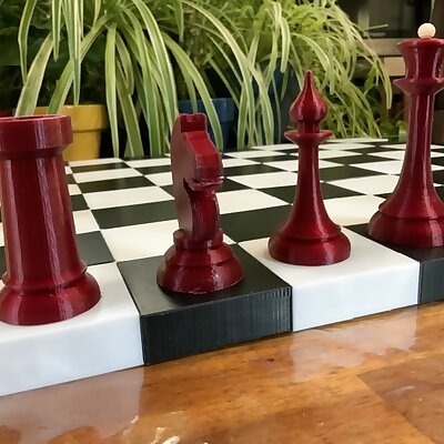 Latvian style chess set