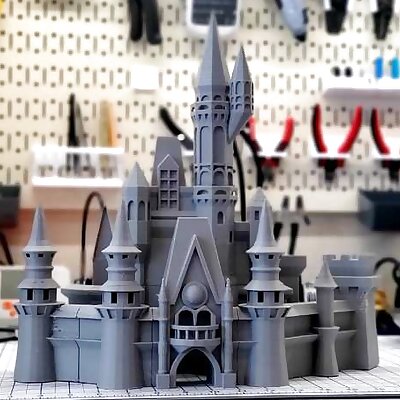 Disney  Cinderellas Castle  Printable in Sections