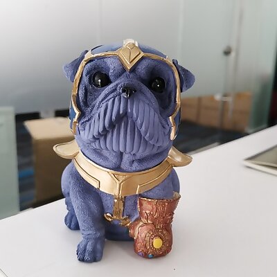 Thanos Shaped Bulldog（scanned by Revopoint POP）