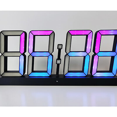 WiFi connected LED Clock powered by WLED