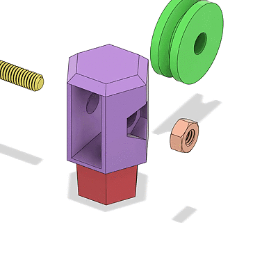 Prusa ZAxis Filament Swivel Pulley