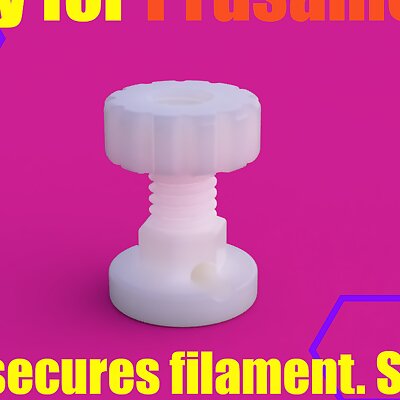 Prusament filament clip with screw
