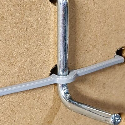 Pegboard hook clip