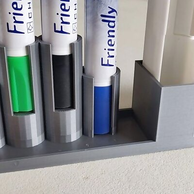 Pen and Eraser Holder for the IKEA Whiteboard