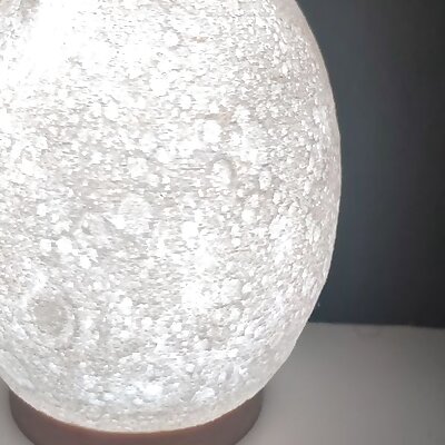 Moon Lamp with Base and Lights