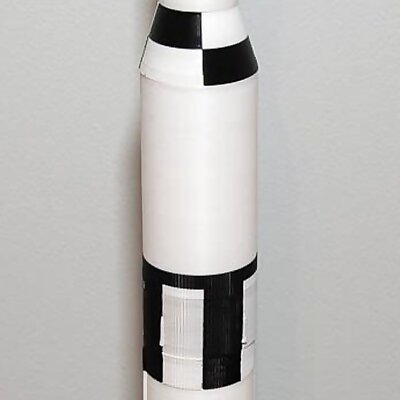 Saturn V Modular Magnetic 1200 Scale Model Accurate Stages MultiExtrusion