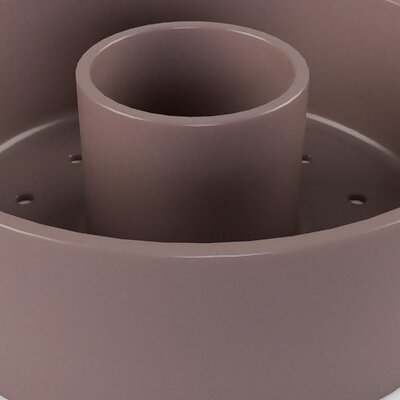 190mm Round flower pot with hole