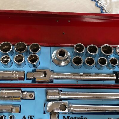 Sidchrome socket set replacement trays metric and AF