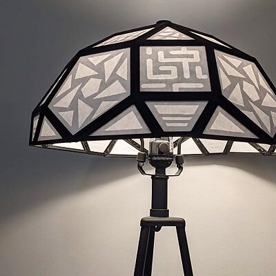 Papercut Stained Glass Lampshade