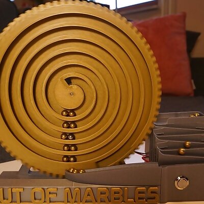 The Spiral  Mono Marble Machine  Motorized