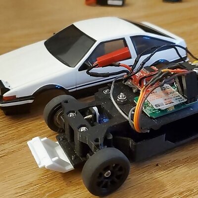 Fully Printed 128 RC Car Chassis MINIZ compatible