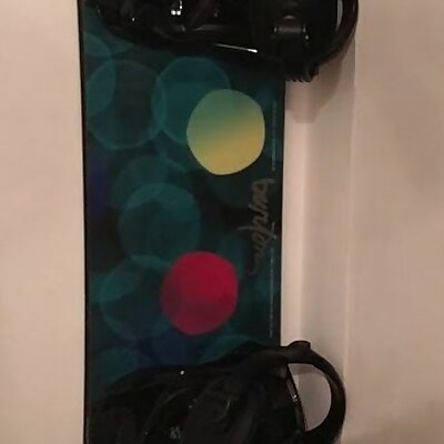 Snowboard wall holder