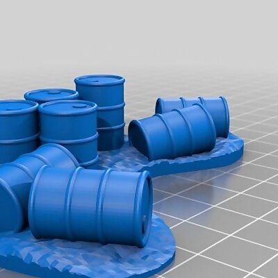 Oil Drum Barricades for 28mm Gaming