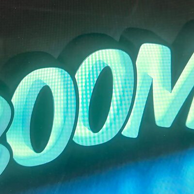 boom logo led