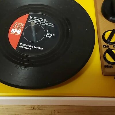 Realistic Record Player Coaster Holder