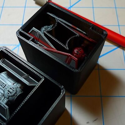 Tie Advanced and Interceptor Bins for Harbor Freight Org XWing TMG