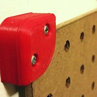Peg Board corner and center support mount