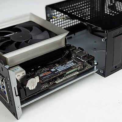 CPU cooler fan duct for DeskMini h470 and Noctua NHL9i