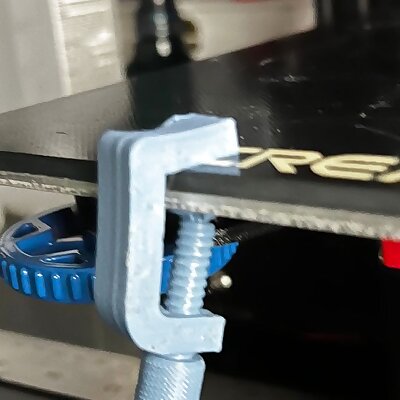 Clamp set for printer bed