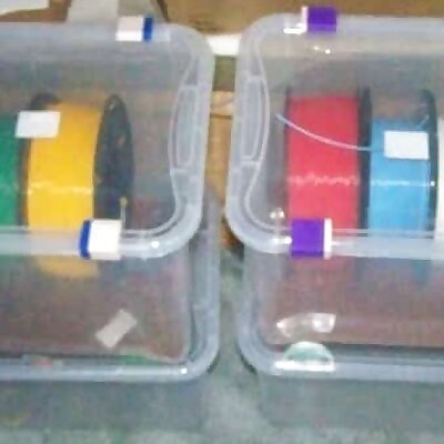Dry filament storage boxes