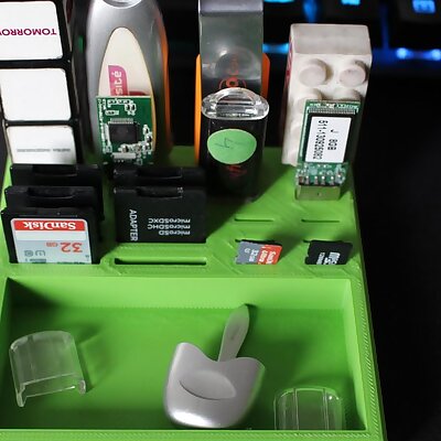 Desk drives organizer