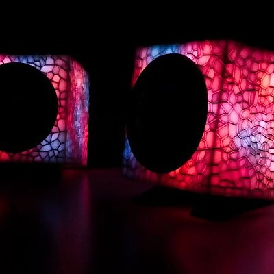 3D Printed Reactive LED Speakers
