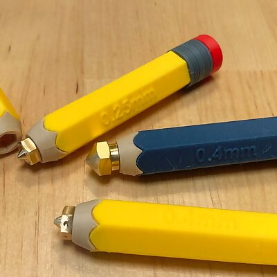 Pencilshaped nozzle holder