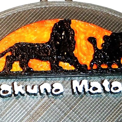 Hakuna Matata  Lion King Keychain