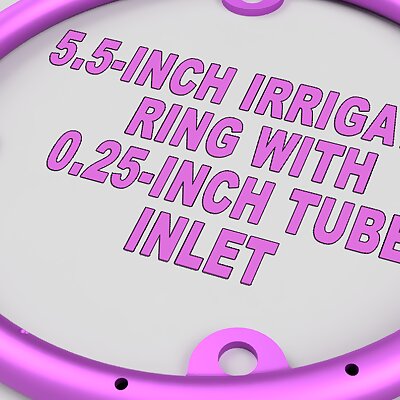 55Inch Irrigation Ring With 025Inch Tube Inlet