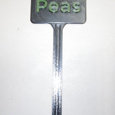 Plant Label Peas