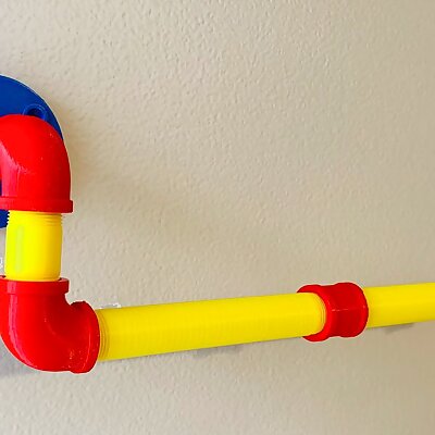 Fun Paper Towel Holder  made from plumbers fittings